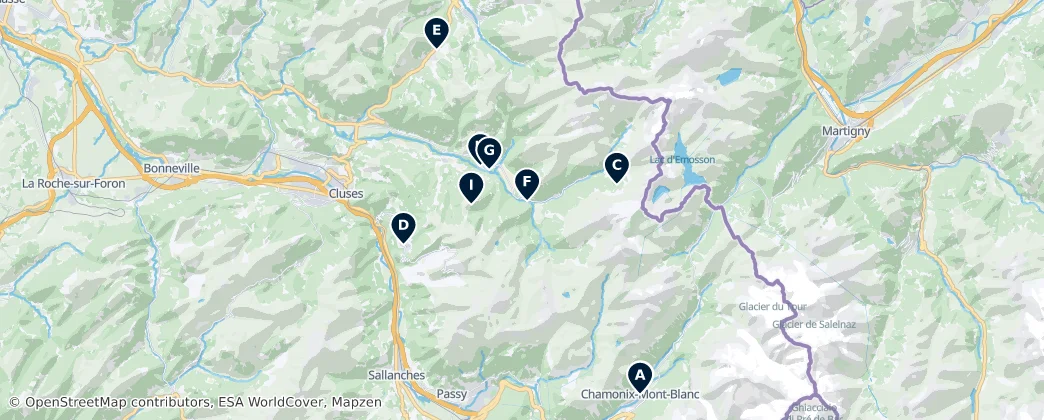 Map of Okręg Bonneville