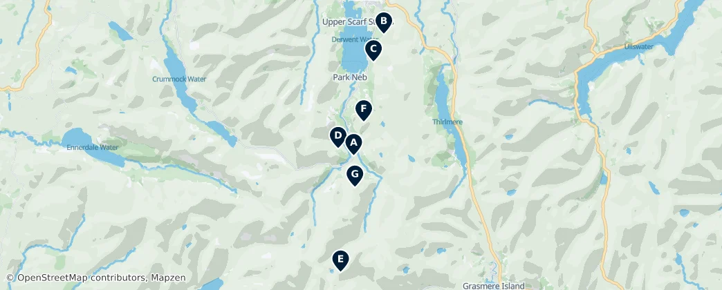 Map of Borrowdale