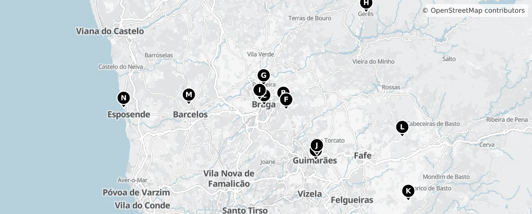 Map of Braga