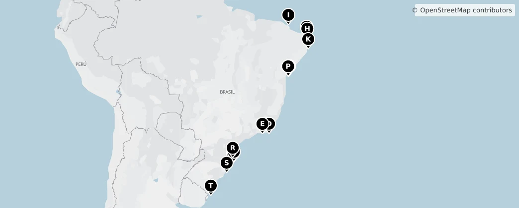 Map of Brazylia