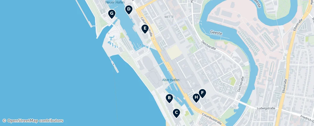 Map of Bremerhaven