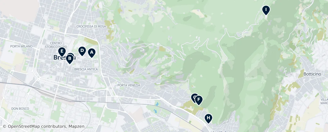 Map of Brescia