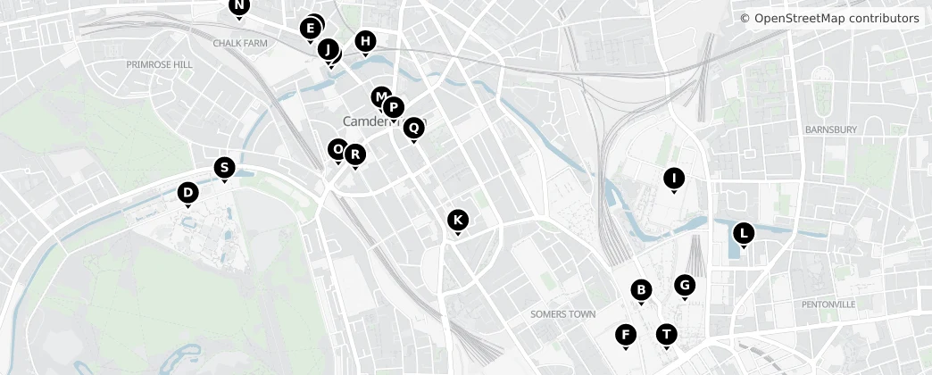 Map of Camden Town
