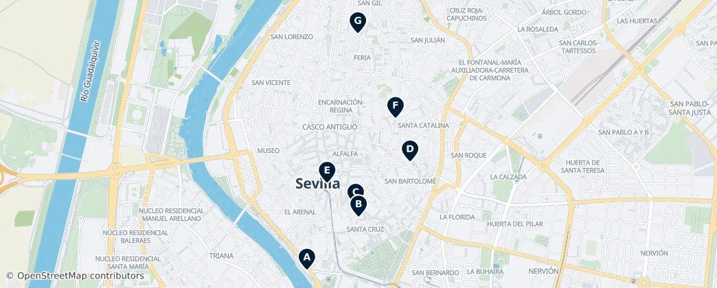 Map of Casco Antiguo