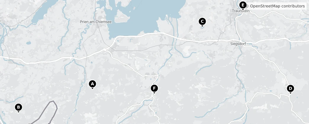 Map of Chiemgauer Alpen