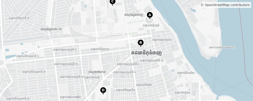 Map of Khan Toul Kork