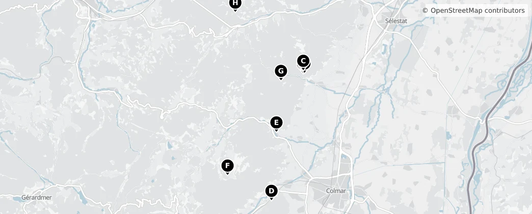 Map of Colmar-Ribeauvillé