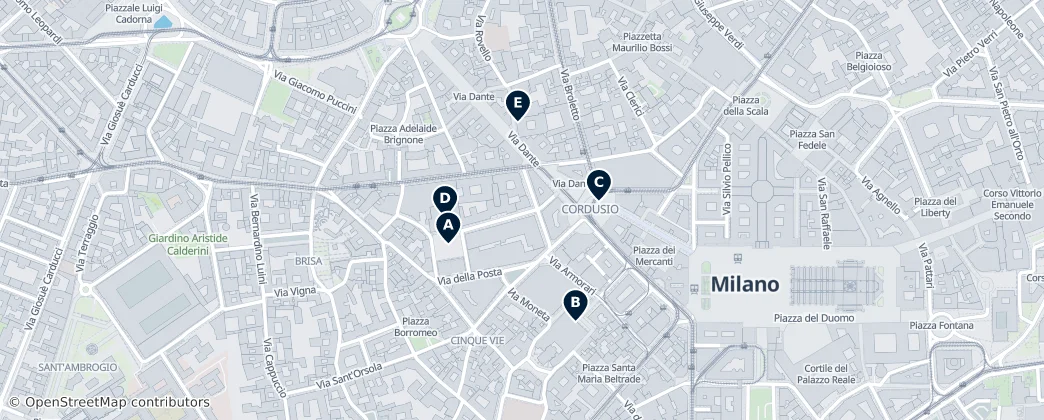 Map of Piazza Cordusio