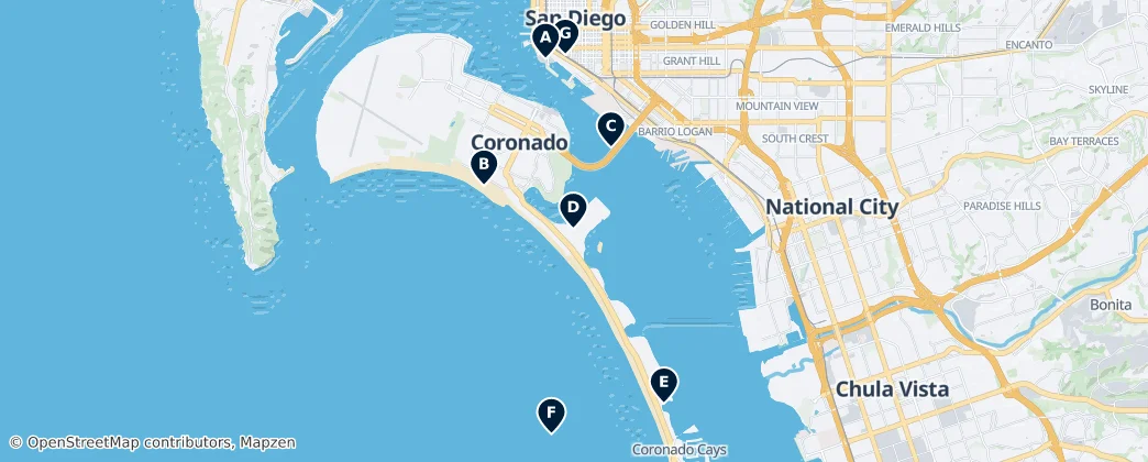 Map of Coronado