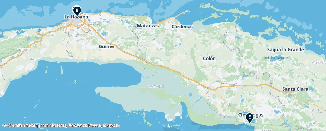 Map of Kuba