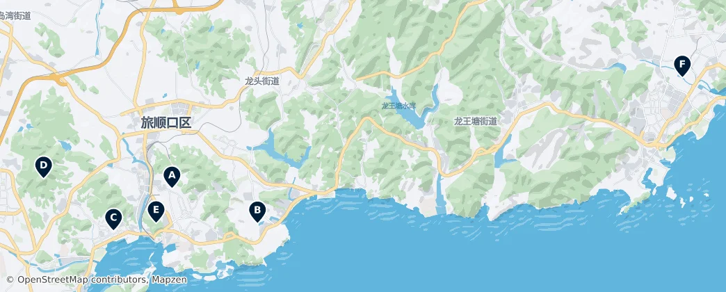 Map of Dalian