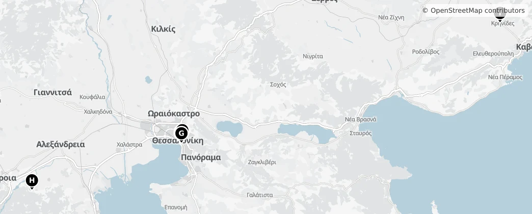 Map of Makedonia - Thrake