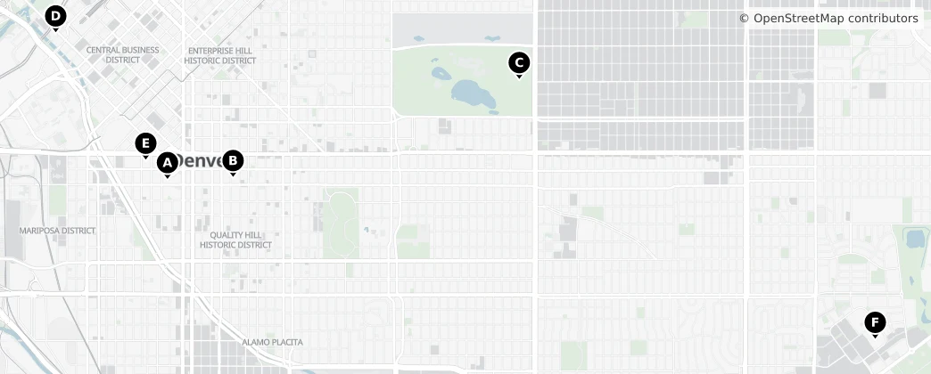 Map of Denver