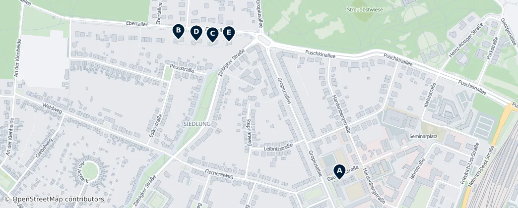 Map of Dessau