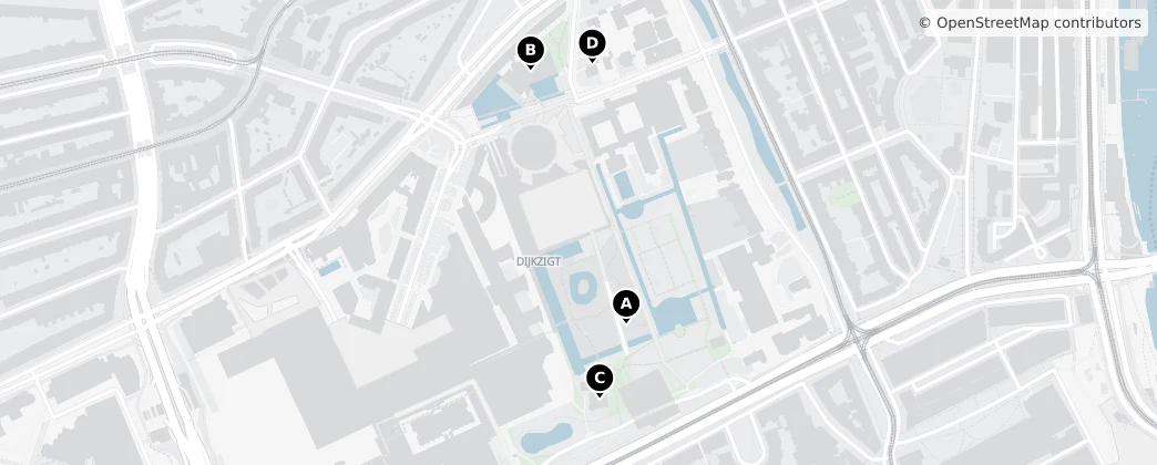 Map of Dijkzigt