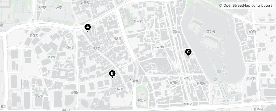 Map of Donui-dong