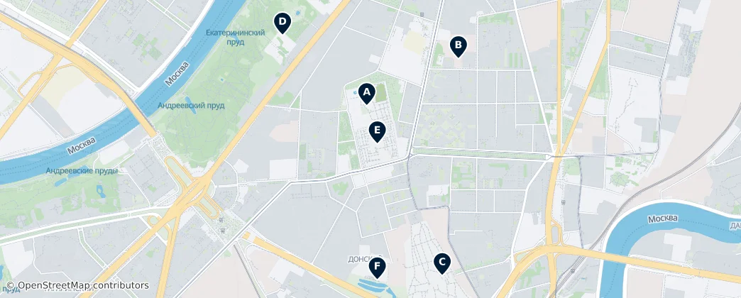 Map of Donskoy District