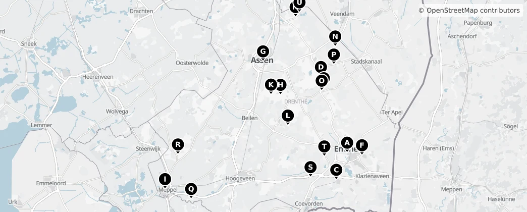 Map of Drenthe