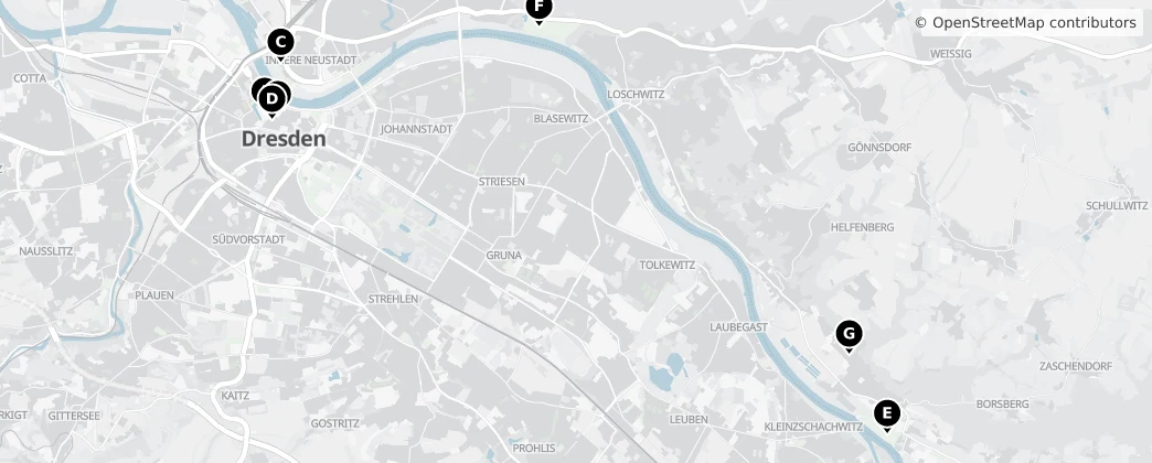 Map of Drezno