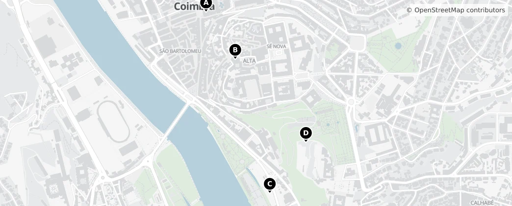 Map of Coimbra