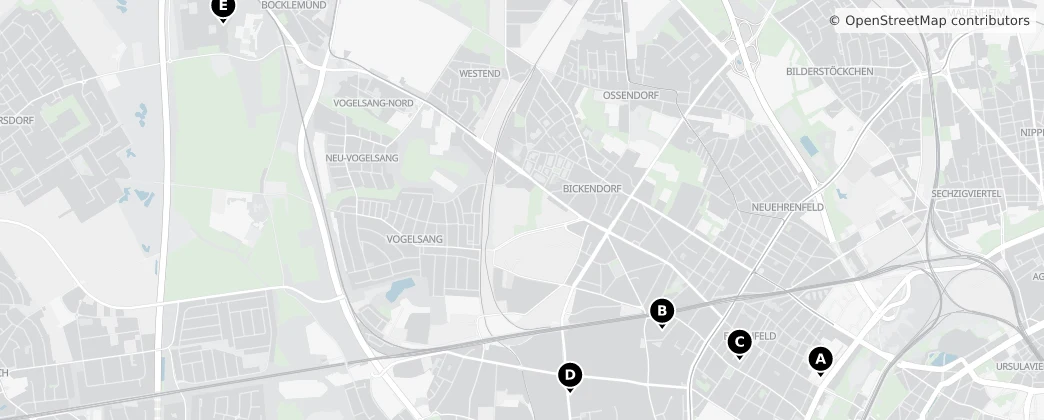 Map of Ehrenfeld