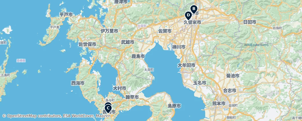 Map of Hizen Province