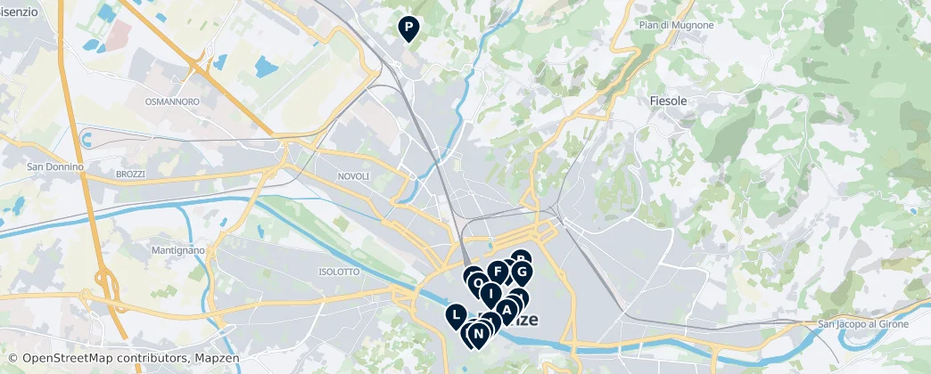 Map of Florencja