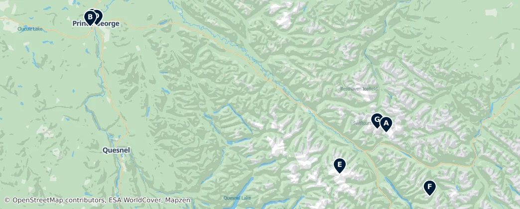 Map of Fraser-Fort George