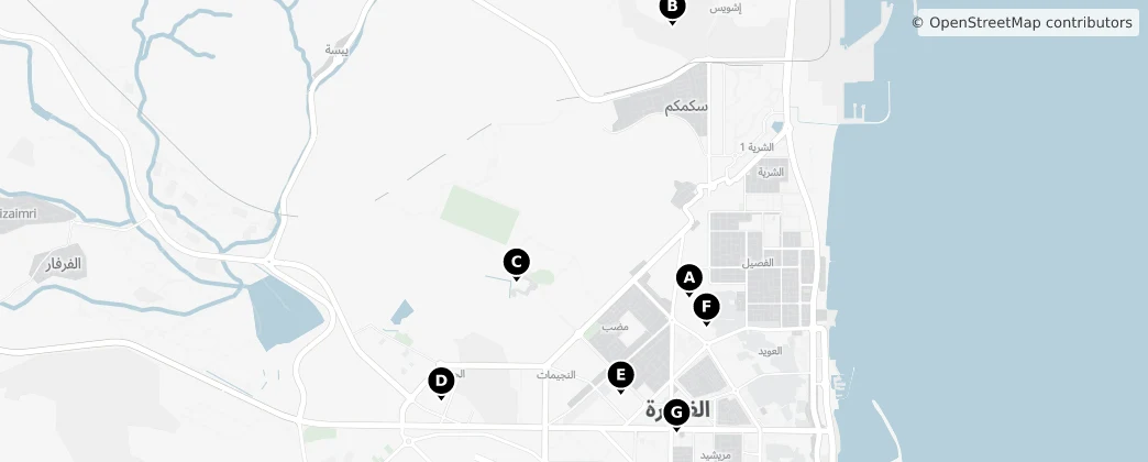 Map of Fudżajra