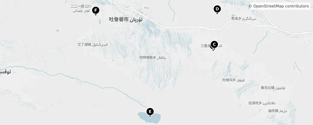 Map of Gaochang District