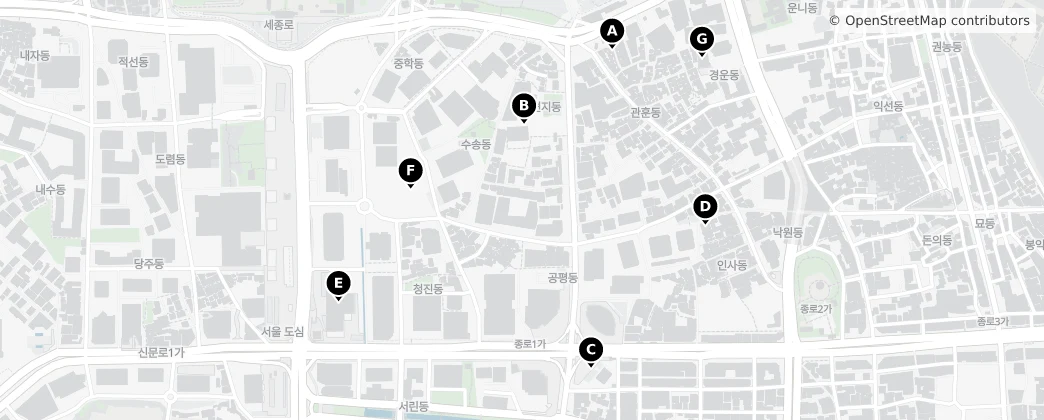 Map of Gongpyeong-dong