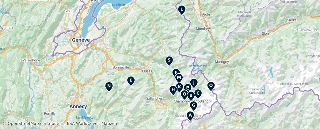Map of Górna Sabaudia