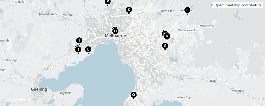 Map of Melbourne