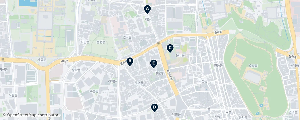 Map of Gyeongun-dong