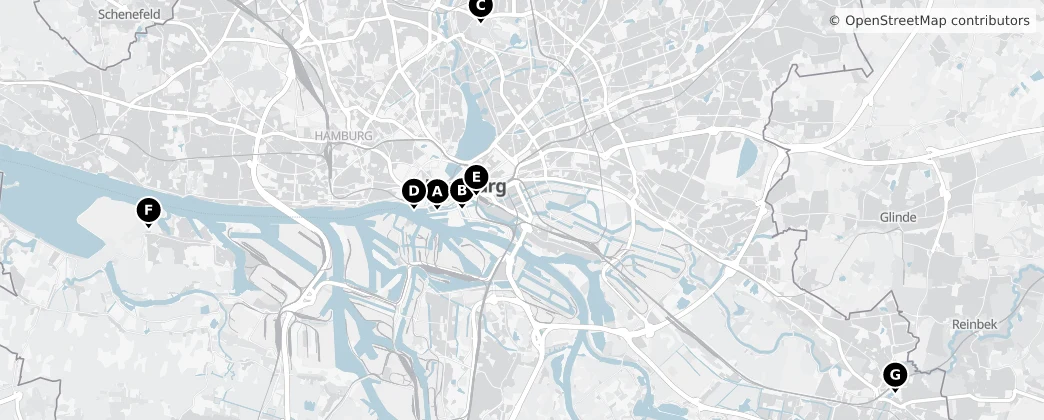 Map of Hamburg