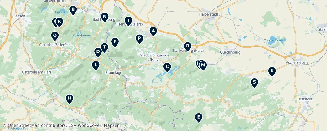 Map of Harz