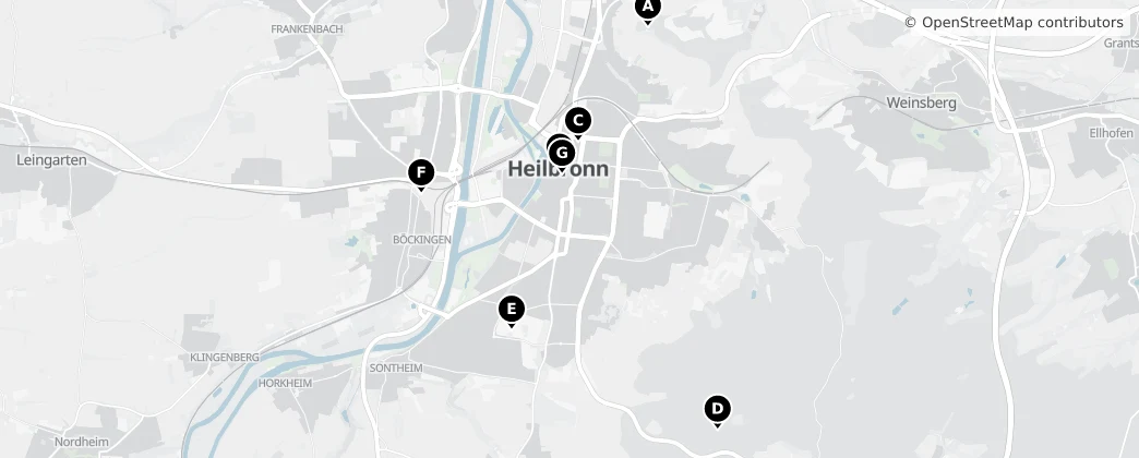 Map of Heilbronn