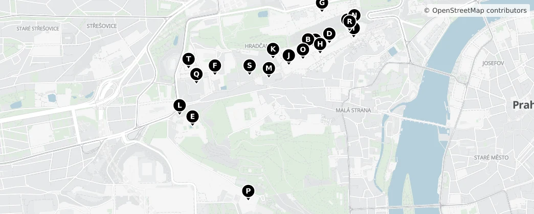 Map of Hradczany