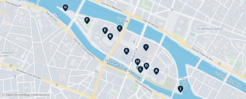Map of Île de la Cité