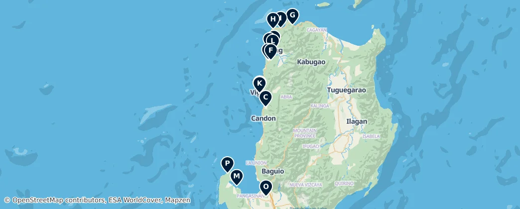 Map of Ilocos