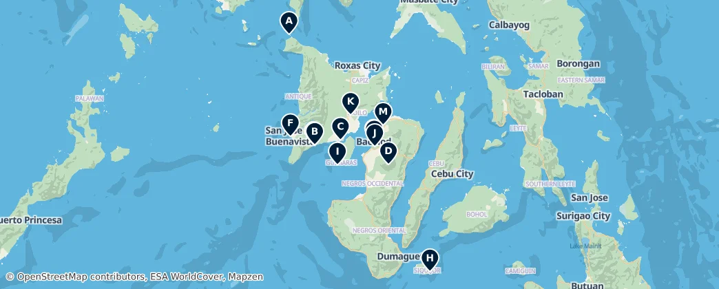 Map of Zachodnie Visayas
