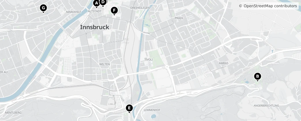 Map of Innsbruck