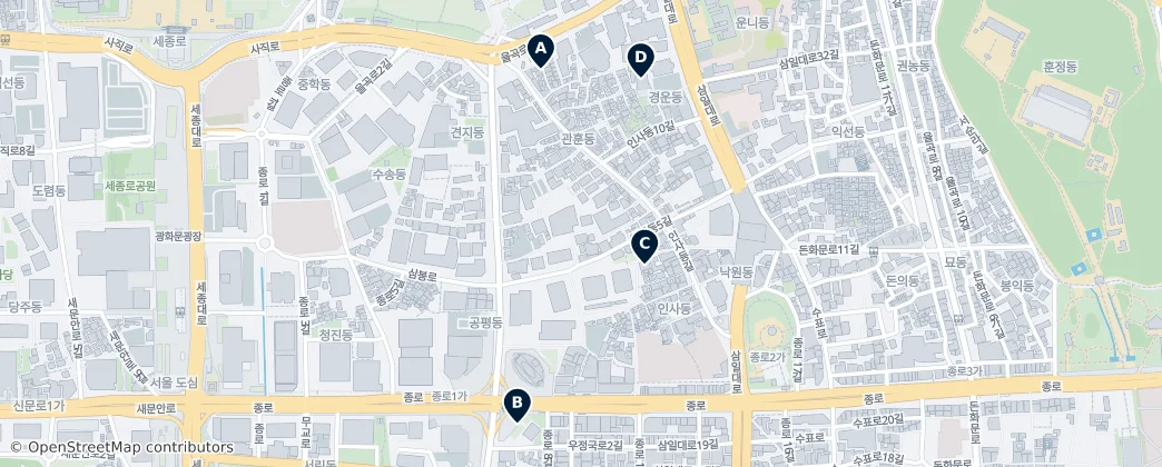 Map of Insa-dong