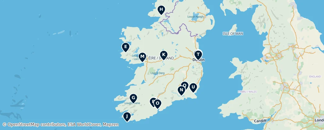 Map of Irlandia