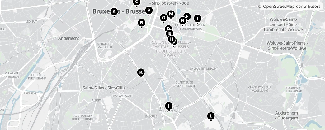 Map of Ixelles
