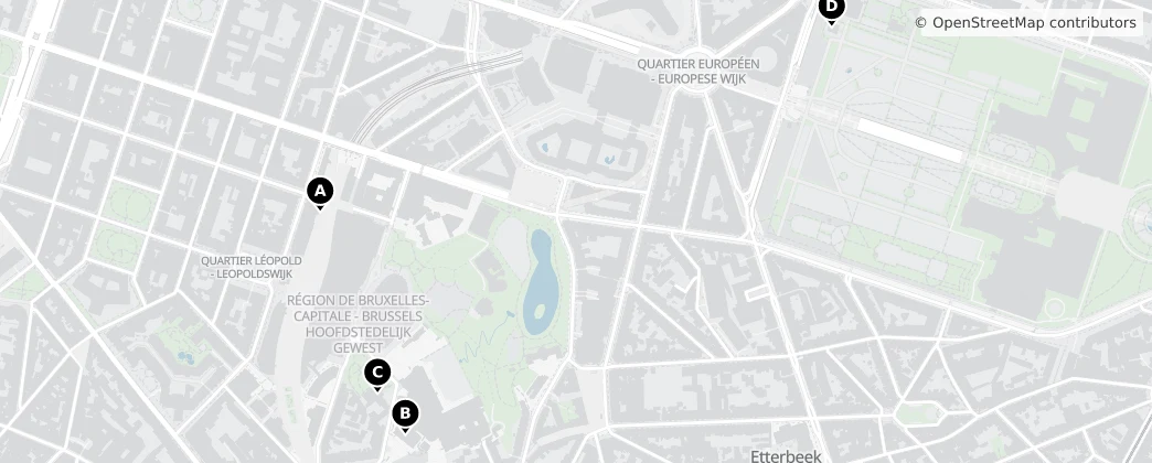 Map of Ixelles