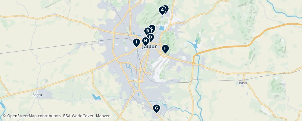 Map of Jaipur
