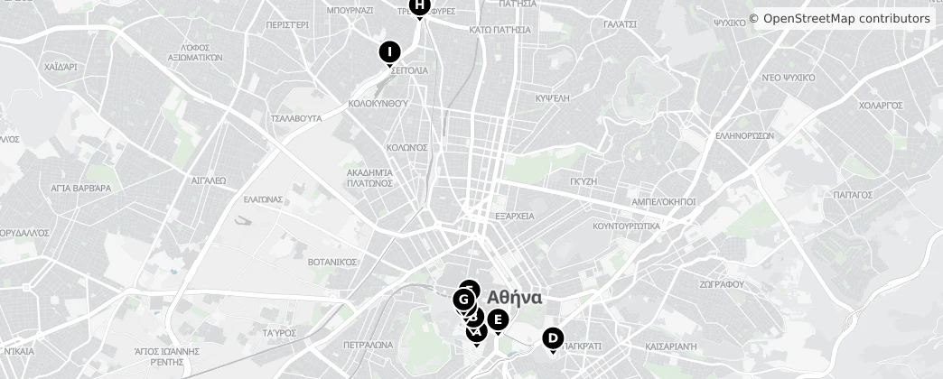 Map of Jednostka regionalna Ateny-Sektor Centralny