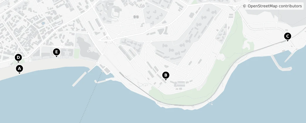 Map of Jung-dong