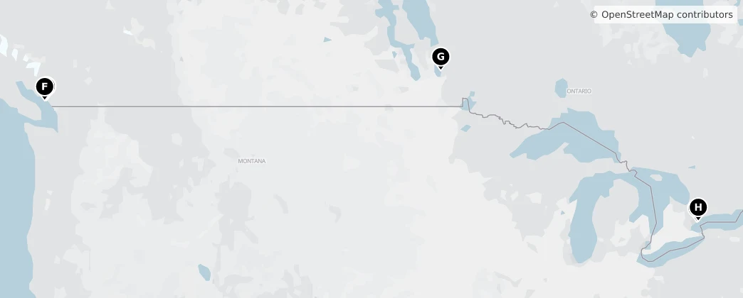 Map of Kanada